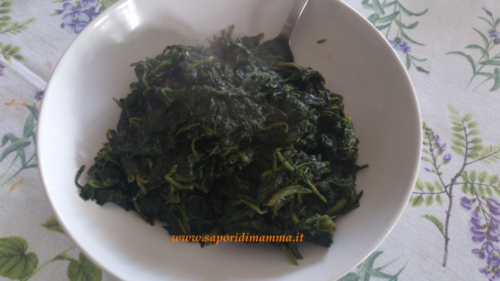 erbette aglio, olio e peperoncino