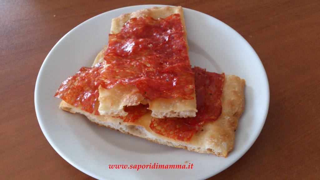 focaccia veloce alla ventricina
