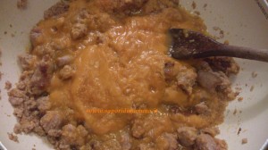 tagliatelle zucca e salsiccia